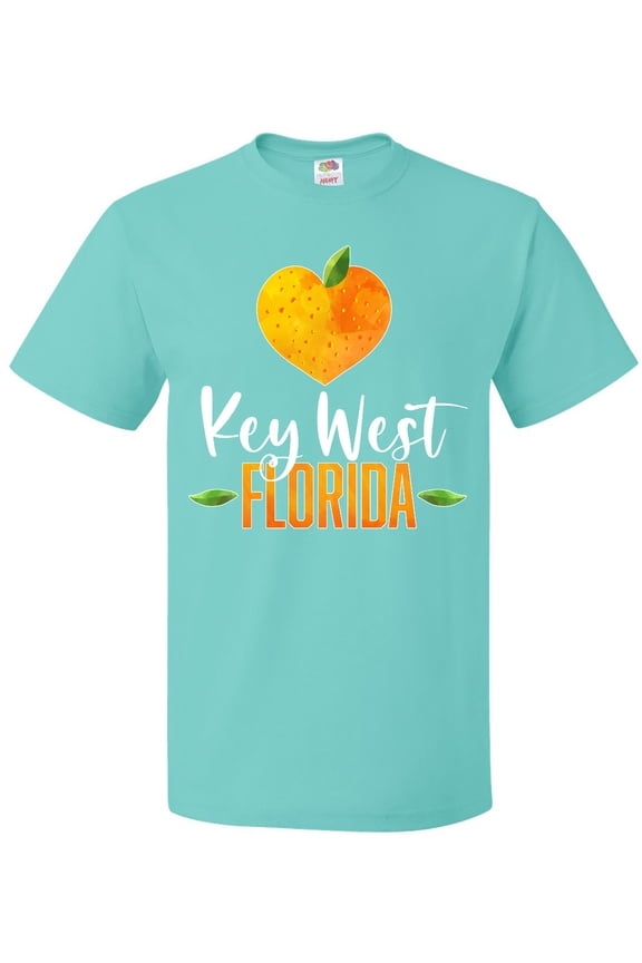 Key West Florida Orange in Heart T-Shirt