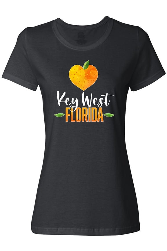 Key West Florida Orange in Heart Women's T-Shirt