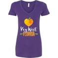 thumbnail image 1 of Inktastic Key West Florida Orange in Heart Women's V-Neck T-Shirt, 1 of 5