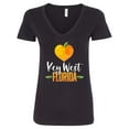 thumbnail image 1 of Inktastic Key West Florida Orange in Heart Women's V-Neck T-Shirt, 1 of 5