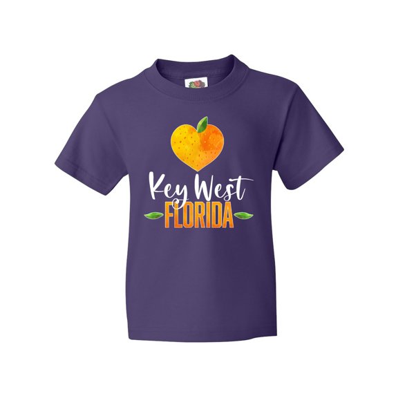 Inktastic Key West Florida Orange in Heart Youth T-Shirt