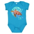 thumbnail image 1 of Inktastic Key West, Florida Swimming Sea Turtle with Bubbles Boys or Girls Baby Bodysuit, 1 of 5