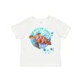 thumbnail image 1 of Inktastic Key West, Florida Swimming Sea Turtle with Bubbles Boys or Girls Toddler T-Shirt, 1 of 5