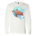 thumbnail image 1 of Inktastic Key West, Florida Swimming Sea Turtle with Bubbles Long Sleeve T-Shirt, 1 of 5
