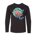 thumbnail image 1 of Inktastic Key West, Florida Swimming Sea Turtle with Bubbles Long Sleeve Youth T-Shirt, 1 of 5