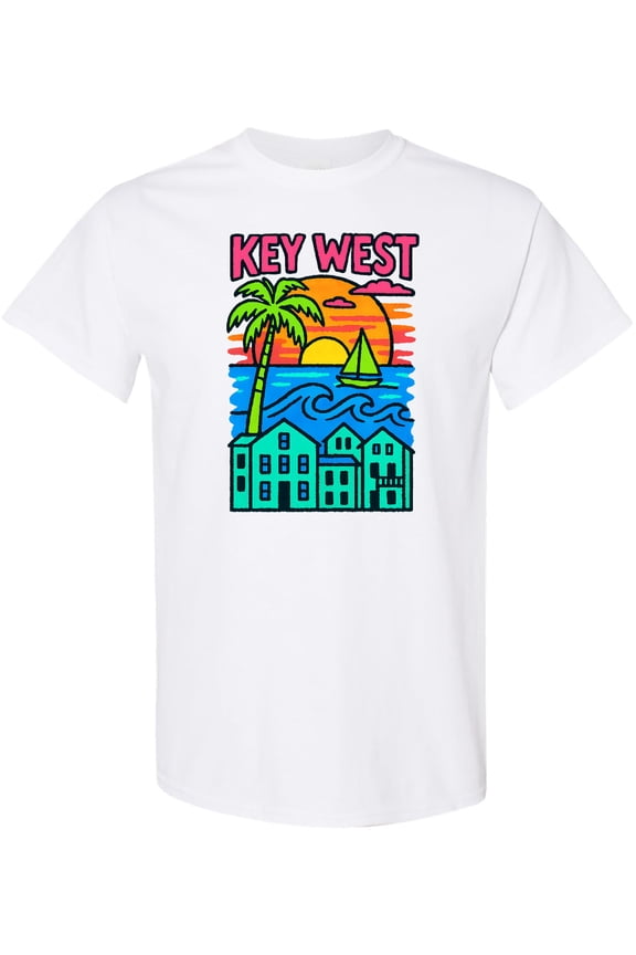 Key West Sunset Tropical Vibes T-Shirt