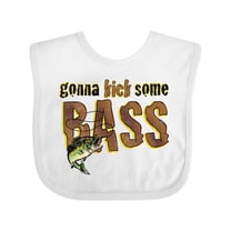 Inktastic Kick Bass Boys or Girls Baby Bib