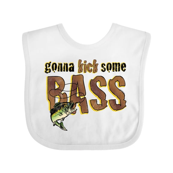 Inktastic Kick Bass Boys or Girls Baby Bib