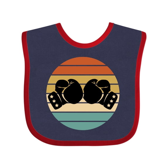 Inktastic Kickboxing Boxing Gloves Boys or Girls Baby Bib