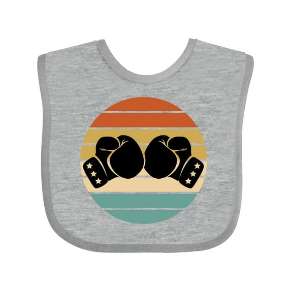 Inktastic Kickboxing Boxing Gloves Boys or Girls Baby Bib