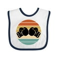 thumbnail image 1 of Inktastic Kickboxing Boxing Gloves Boys or Girls Baby Bib, 1 of 4