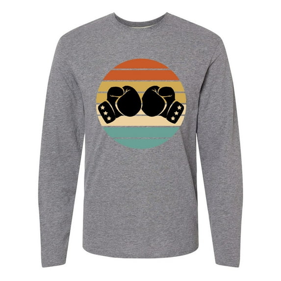 Inktastic Kickboxing Boxing Gloves Long Sleeve T-Shirt
