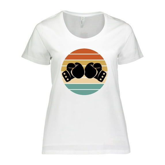 Inktastic Kickboxing Boxing Gloves Women's Plus Size T-Shirt