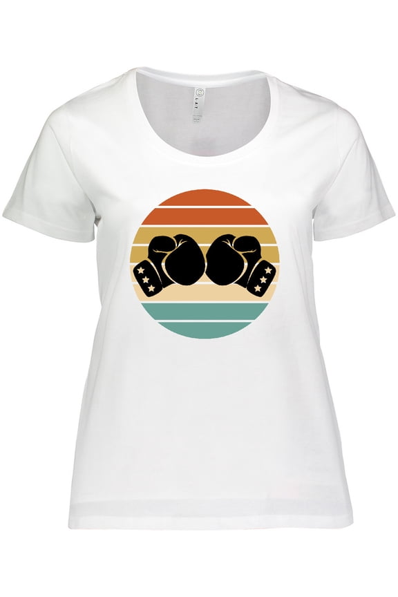 Kickboxing Boxing Gloves Women's Plus Size T-Shirt
