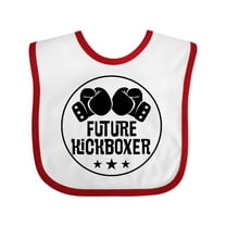 Inktastic Kickboxing Future Kickboxer Boys or Girls Baby Bib