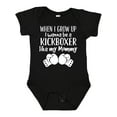 thumbnail image 1 of Inktastic Kickboxing Future Kickboxer Like Mommy Boys or Girls Baby Bodysuit, 1 of 5