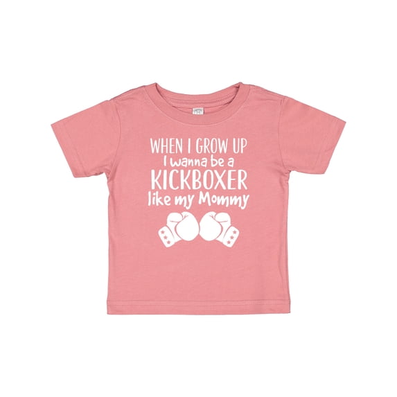 Inktastic Kickboxing Future Kickboxer Like Mommy Boys or Girls Baby T-Shirt