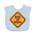 thumbnail image 1 of Inktastic Kid at Work Construction Sign Boys or Girls Baby Bib, 1 of 4