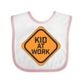 thumbnail image 1 of Inktastic Kid at Work Construction Sign Boys or Girls Baby Bib, 1 of 4