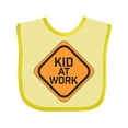 thumbnail image 1 of Inktastic Kid at Work Construction Sign Boys or Girls Baby Bib, 1 of 4