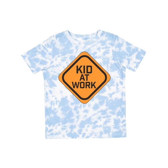 Inktastic Kid at Work Construction Sign Boys or Girls Toddler T-Shirt