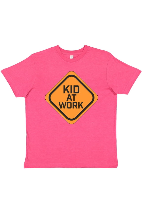 Kid at Work Construction Sign Youth T-Shirt