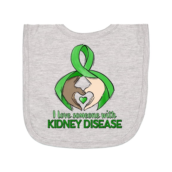Inktastic Kidney Disease Awareness Ribbons Newborn Bib