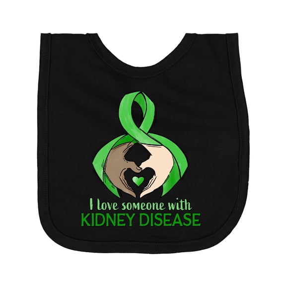 Inktastic Kidney Disease Awareness Ribbons Newborn Bib