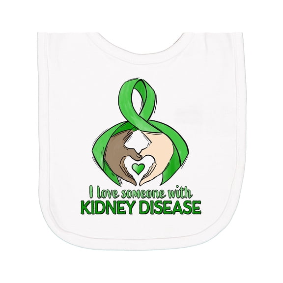 Inktastic Kidney Disease Awareness Ribbons Newborn Bib