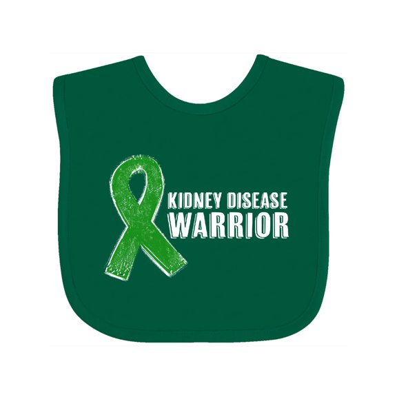 Inktastic Kidney Disease Warrior Boys or Girls Baby Bib