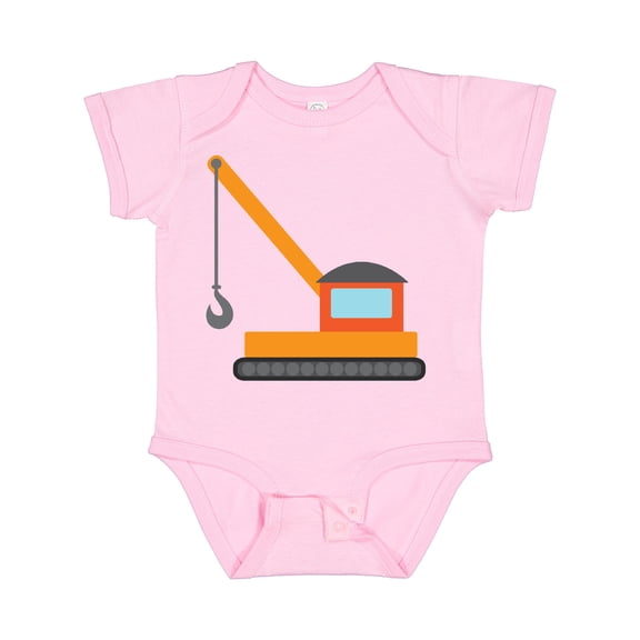 Inktastic Kids Construction Crane Boys or Girls Baby Bodysuit