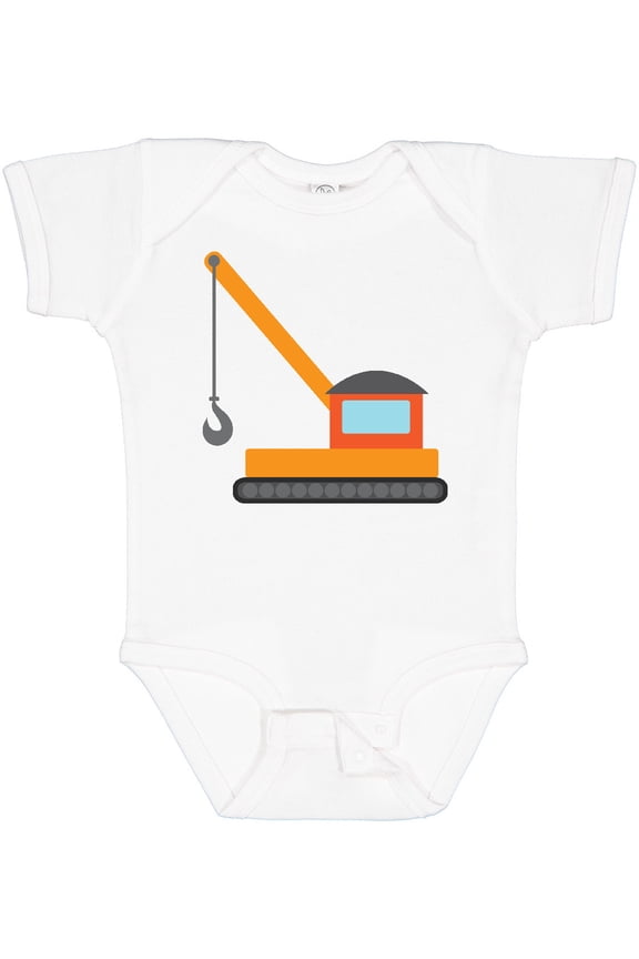 Kids Construction Crane Boys or Girls Baby Bodysuit