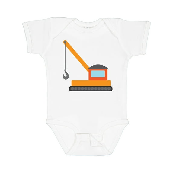 Inktastic Kids Construction Crane Boys or Girls Baby Bodysuit