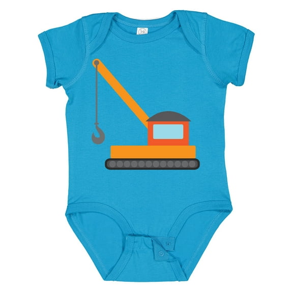 Inktastic Kids Construction Crane Boys or Girls Baby Bodysuit