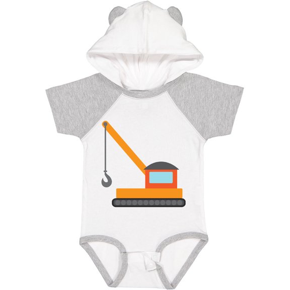 Inktastic Kids Construction Crane Boys or Girls Baby Bodysuit