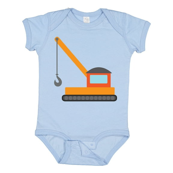 Inktastic Kids Construction Crane Boys or Girls Baby Bodysuit