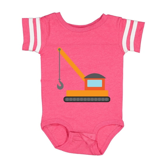 Inktastic Kids Construction Crane Boys or Girls Baby Bodysuit