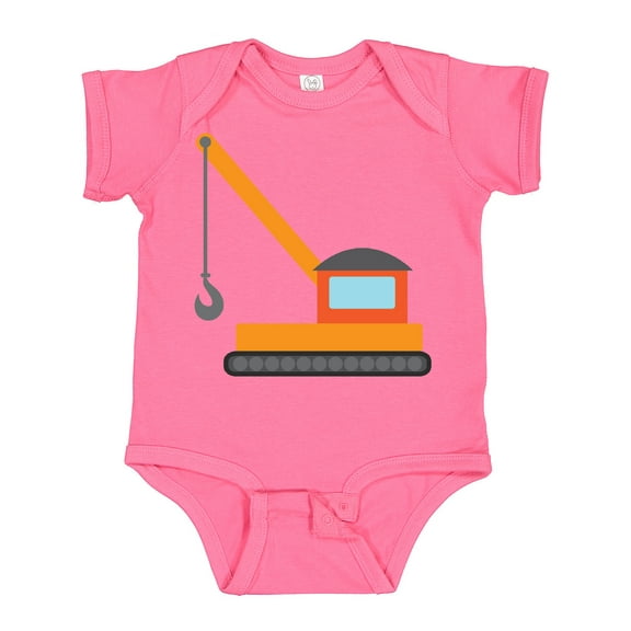 Inktastic Kids Construction Crane Boys or Girls Baby Bodysuit