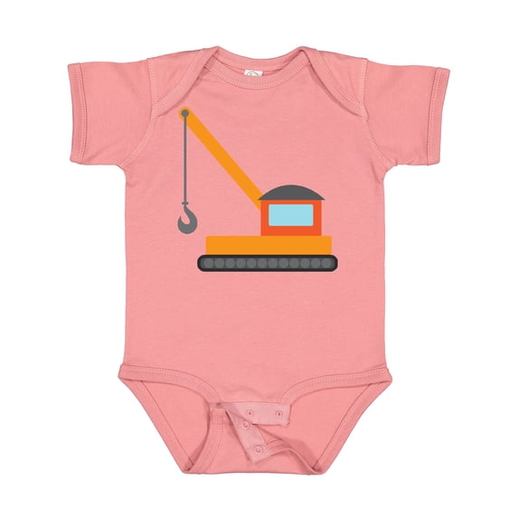 Inktastic Kids Construction Crane Boys or Girls Baby Bodysuit