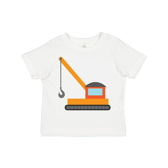 Inktastic Kids Construction Crane Boys or Girls Toddler T-Shirt
