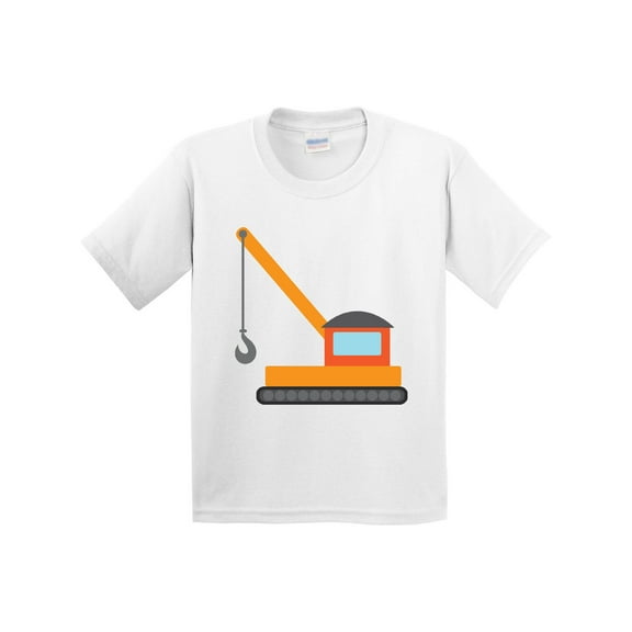 Inktastic Kids Construction Crane Youth T-Shirt