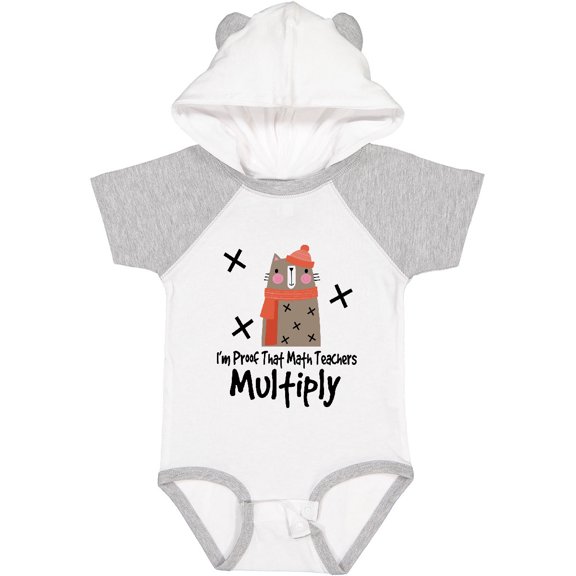 Inktastic Kids Proof That Math Teachers Multiply Funny Boys or Girls Baby Bodysuit