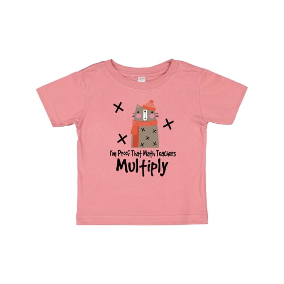 Inktastic Kids Proof That Math Teachers Multiply Funny Boys or Girls Baby T-Shirt