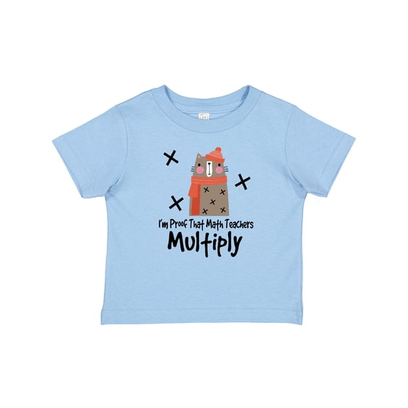 Inktastic Kids Proof That Math Teachers Multiply Funny Boys or Girls Baby T-Shirt