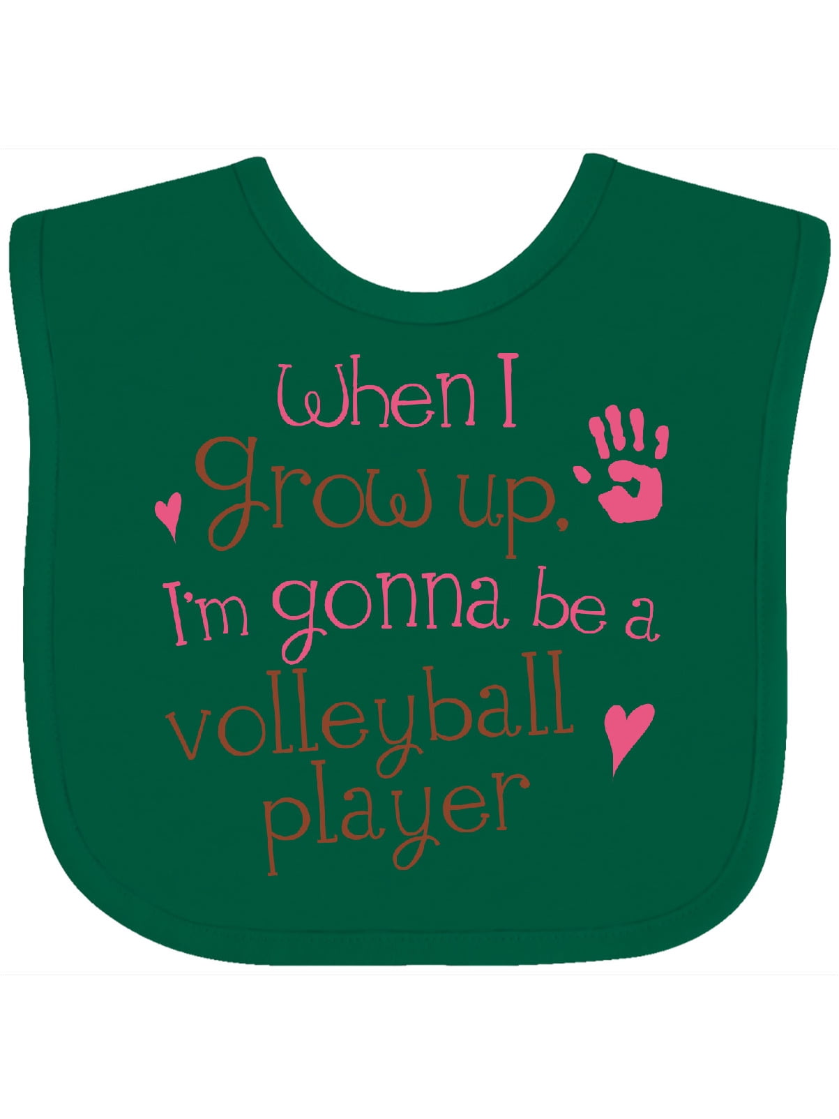 Inktastic Kids Volleyball Player Gift Baby Girl Bib