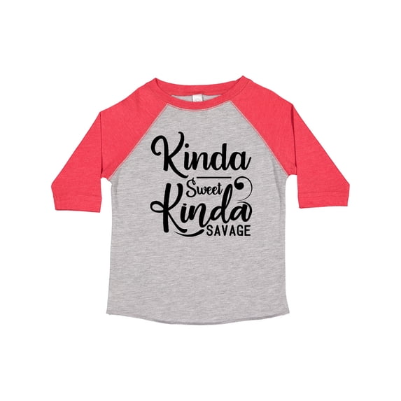 Inktastic Kinda Sweet, Kinda Savage Boys or Girls Toddler T-Shirt