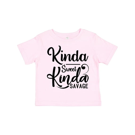 Inktastic Kinda Sweet, Kinda Savage Boys or Girls Toddler T-Shirt