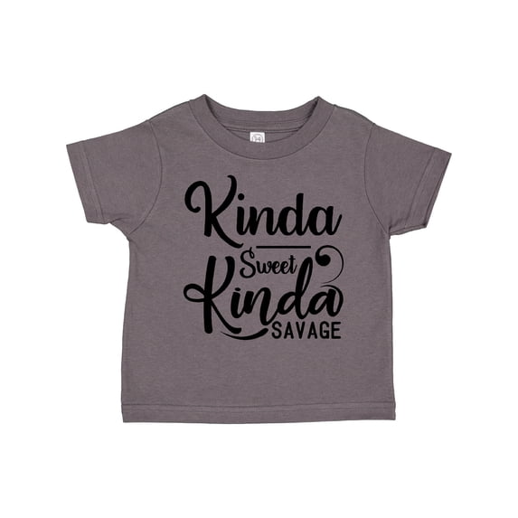 Inktastic Kinda Sweet, Kinda Savage Boys or Girls Toddler T-Shirt