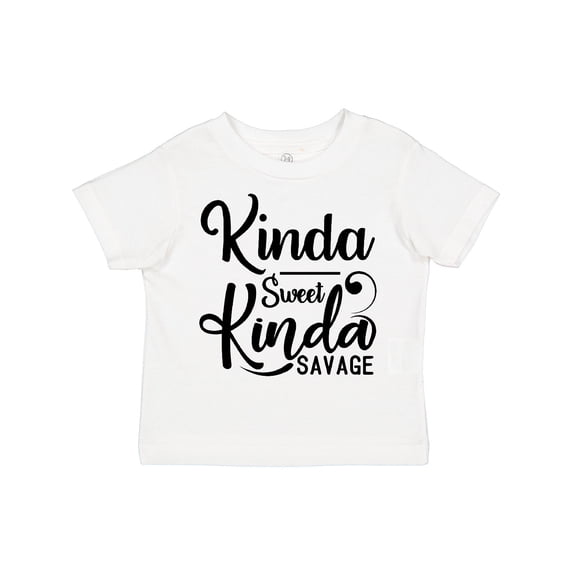 Inktastic Kinda Sweet, Kinda Savage Boys or Girls Toddler T-Shirt