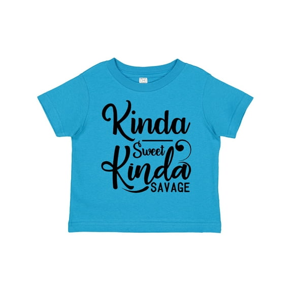 Inktastic Kinda Sweet, Kinda Savage Boys or Girls Toddler T-Shirt